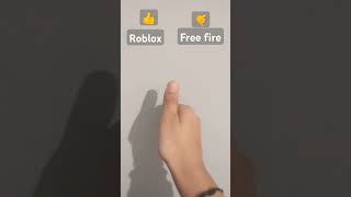 Free fire or roblox 🔥 [upl. by Pollie]