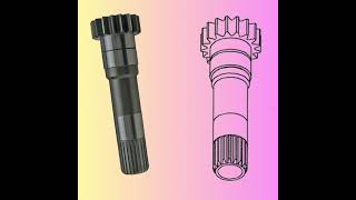 PTO INPUT SHAFT1868530M91 tractor agriculture machineryparts spareparts engineering [upl. by Yelserp]