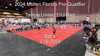 2024 Molten Florida PreQualifier Tampa United 11U Red VS Tallahassee VA  Day 1  3162024 [upl. by Srevart]