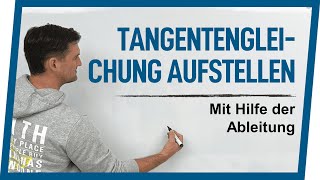 Tangentengleichung aufstellen  Version mit 1 Ableitung  Mathe by Daniel Jung [upl. by Simonetta]