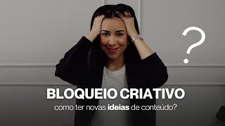 Bloqueio criativo Como ter ideias de conteúdo  Social Media Magnético marketingdeconteudo [upl. by Florance]