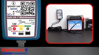 OptiMate 1 VoltMatic How to charge your flat 12V battery [upl. by Watkins]