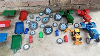 Mini tractor fitting  John deara 4556 mahindra 07 sonalika tractor 45 toy video [upl. by Dami]