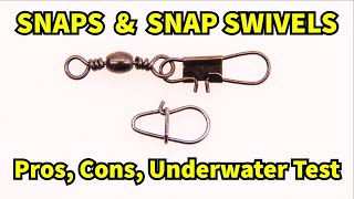 Should you use snap swivels with fishing lures Underwater lure test [upl. by Edelsten]