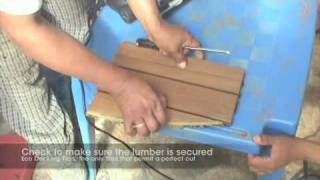 Eco Decking Tiles Cutting Instruction Video [upl. by Eeralih705]