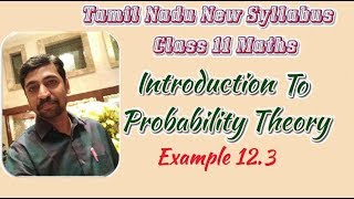 Class 11 Example 123  Probability theory  Tamil Nadu New Syllabus [upl. by Akimahs]