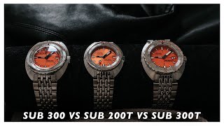 What are the differences between the DOXA SUB 200T SUB 300T amp SUB 300 [upl. by Norym454]