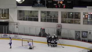 Brigitte GoelerSlough scores for Longmeadow High School in state DII girls hockey quarterfinals [upl. by Nlocnil]