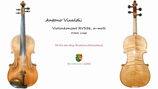 Antonio Vivaldi Violinkonzert amoll aus LEstro Armonio 2Satz Largo [upl. by Jonell]