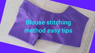 Blouse stitching method easy tips useful videos for beginners part 1✅️ [upl. by Airtal]