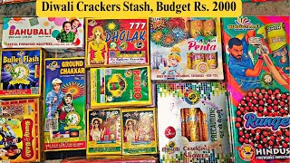 Diwali Crackers Stash Under 2000  Diwali Collection  Diwali Crackers Stash video [upl. by Englis]