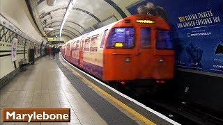 Marylebone  Bakerloo line  London Underground  1972 Tube Stock [upl. by Yrram610]