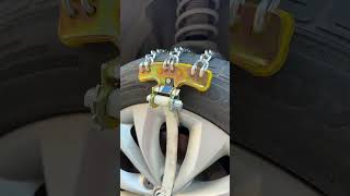 Simple installation of antiskid chains for cars😱👍 [upl. by Danny]