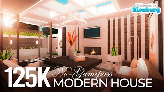 Cozy Modern House  NoGamepass  Welcome to Bloxburg [upl. by Halilad]