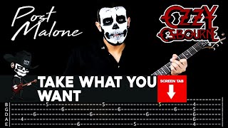 【POST MALONE FT OZZY OSBOURNE TRAVIS】 Take What You Want  cover by Masuka  LESSON  GUITAR TAB [upl. by Attikin]