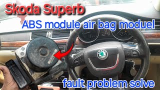 fault code01228012240000301130 Skoda superb abs moduel fault and airbag module fault  part 2 [upl. by Korns]