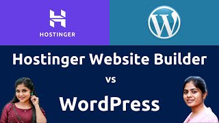 Hostinger Website Builder vs WordPress  Which is Best   Features [upl. by Einnaoj]