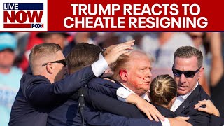 BREAKING Donald Trump reacts to Secret Service Director Cheatle resigning after almost losing life [upl. by Nivlen]