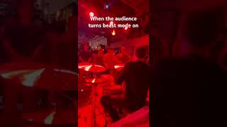 When the audience turns beast mode on  experimentalrock jazz malstrom drummer progrock [upl. by Honor62]