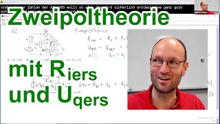 Zweipoltheorie mit Bestimmung von Ersatzwiderstand und Ersatzquellspannung erklärt Aufgabe 62 [upl. by Fortuna]