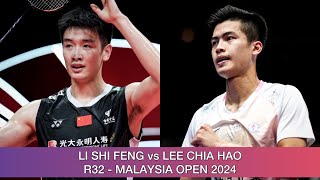 Li Shi Feng vs Lee Chia Hao  Badminton Malaysia Open 2024 [upl. by Tomas]