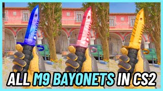 ★ M9 BAYONET All Skins  CS2 InGame 4K [upl. by Emily]