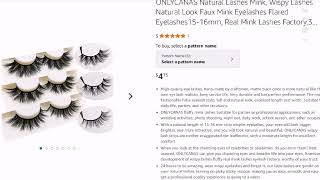 4 for 5 pairs of false eyelashes Buy directly from Amazon Halloween makeup little Christmas gifts [upl. by Bar]