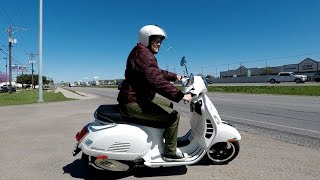 My friend Amy bought a Vespa GTS300  Mitchs Scooter Stuff [upl. by Peppie401]