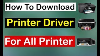 How To Download Drivers For All Printer For Laptop  Pcs [upl. by Yrad252]