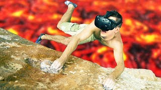 Climbing Over the Lava Pits  Climbey Gameplay  VR HTC Vive [upl. by Quinton476]