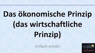 Das ökonomische Prinzip Alte Version [upl. by Lockhart237]