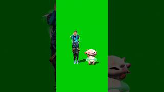 Free fire yes I do emote green screen video🌳🌳 all emote NON COPYRIGHT shorts [upl. by Eisenberg]