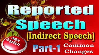 REPORTED SPEECH Part1 INDIRECT SPEECH [upl. by Yznyl]