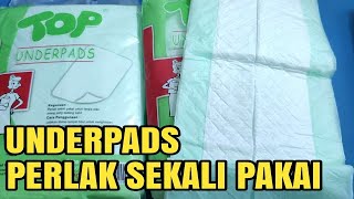 REVIEW UNDERPADS‼️ PERLAK UNTUK BAYI LANSIA amp ORANG SAKIT‼️ [upl. by Nirot941]