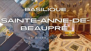 Basilique de SaintAnneDeBeaupré en drone [upl. by Idnal]