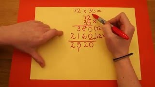 Long Multiplication Calculation Method [upl. by Ennairek]