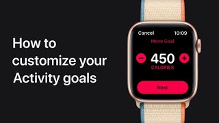 How to customize your Activity goals on Apple Watch — Apple Support [upl. by Emeline]