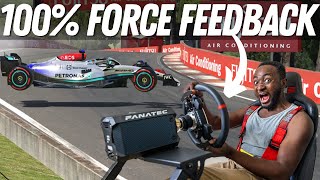 I Tried To Survive 100 Force Feedback On A Direct Drive Wheel [upl. by Ahsitahs808]