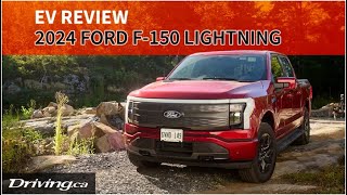 2024 Ford F150 Lightning Lariat  EV Review  Drivingca [upl. by Nagirrek862]