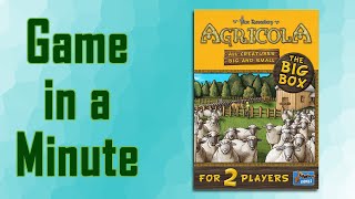 Game in a Minute Agricola All Creatures Big and Small – The Big Box [upl. by Elana502]