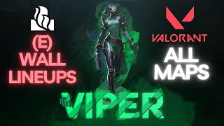 E Viper Wall Lineups 2024 for All Maps  Valorant [upl. by Iaria]