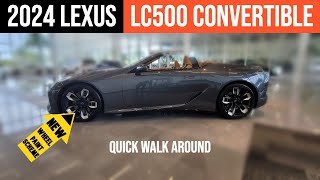 2024 Lexus LC500 Convertible Walkaround  New Features [upl. by Aiuhsoj]