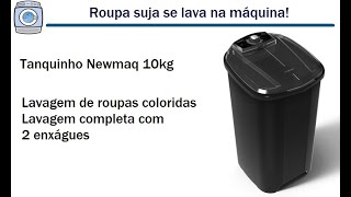 Tanquinho Newmaq 10kg  Lavando roupas coloridas [upl. by Shorter]