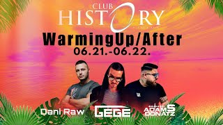 Gege  WarmingUpAfter Live  History Club  Siófok 20240622 [upl. by Wes]