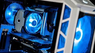 Cooler Master H500P Mesh White MODDED RGB Build  bittech Modding [upl. by Spike213]