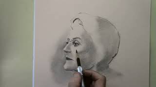 Murder she wrote  Drawing Angela Lansburys portrait  la signora in giallo [upl. by Luca]