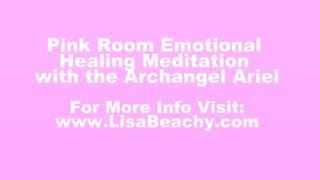 Archangel Ariel  Pink Room Emotional Healing Meditation Video [upl. by Patrizius93]