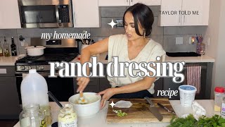 My Homemade Ranch Dressing Recipe [upl. by Enail795]