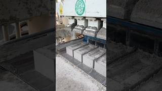 Fly ash bricks 🧱 making machine in village area shorts shortvideo [upl. by Evanthe]