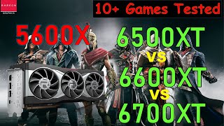 AND RX Series 6500XT Vs 6600XT Vs 6700XT Graphic Card Gaming Benchmarks [upl. by Cyrilla]